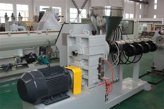 SJ55/30 Single Screw Extruder Machine , Plastic Extrusion Line 22KW Motor Power