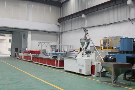 Hard PVC Plastic Profile Production Line Fault Alarm Function For Electric Trunking